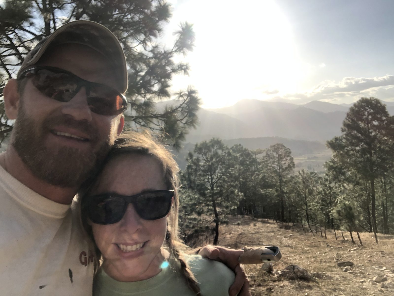 Tim and Nicci Grotefendt in the pine highlands above Canillá, Guatemala